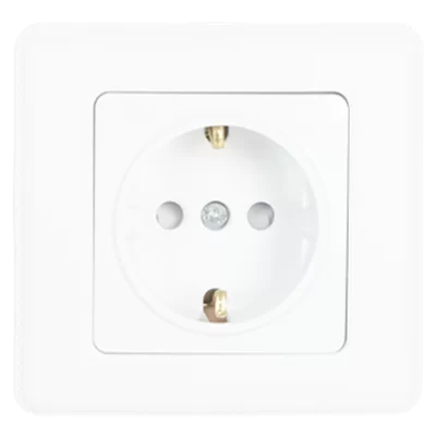 Socket With Side Earth With Child Protection